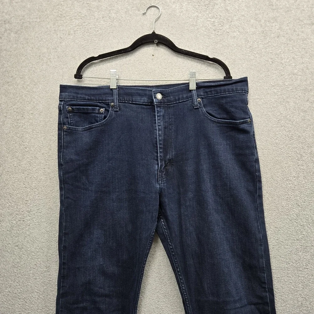 Levi's 502 Men Jeans 38X30 Dark Blue Denim Tapered Leg Allseason Tech